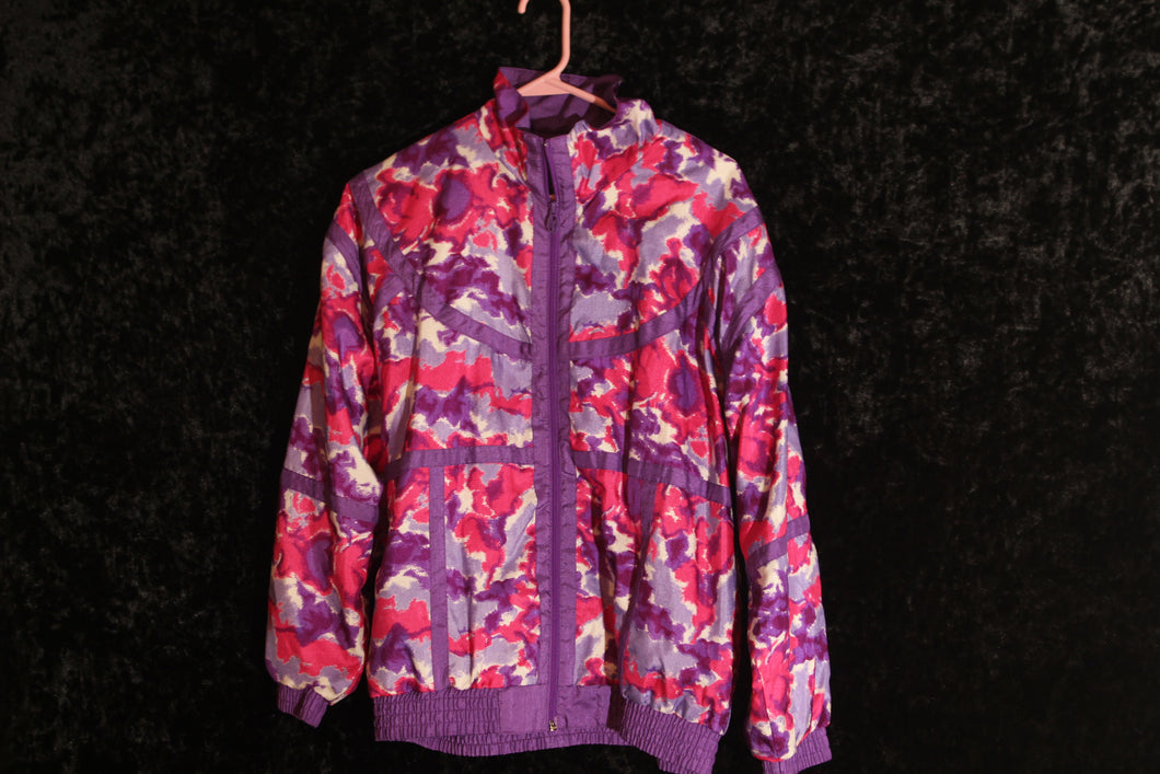 All Over Paint Splatter Vintage Windbreaker Large/Medium